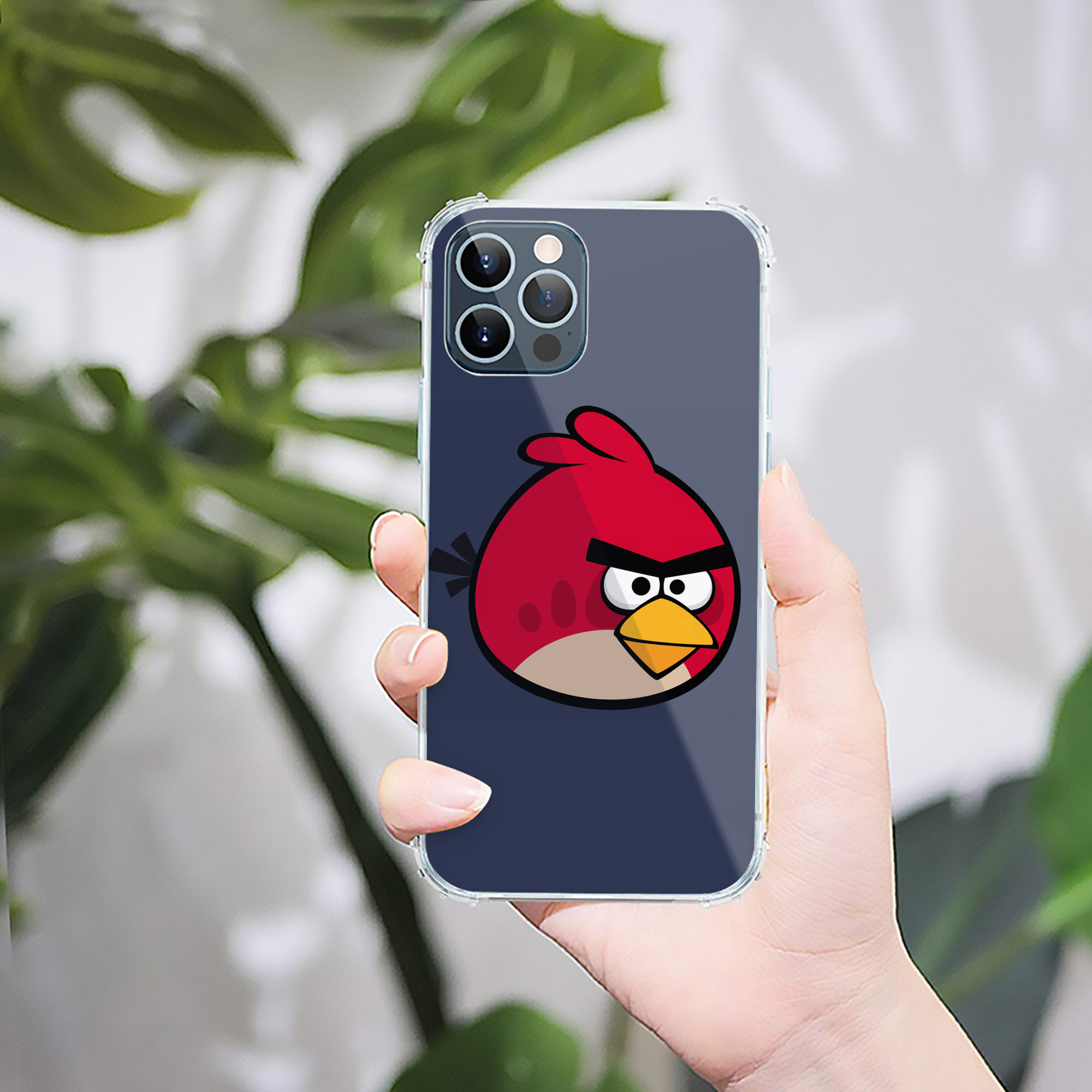 （画像用） Angry Birds アングリーバード 【iPhone 12シリーズ対応】透明スマホケース（クリアソフトケース）